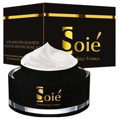 Крем SOIE Anti-Aging Eye Cream with Olive oil and Hyaluronic Acid Омолаживающий масло оливы и гиалуроновая кислота для кожи вокруг глаз 20 мл