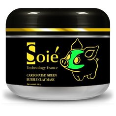 SOIE Нежно-зелёная очищающая пузырьковая маска Carbonated Green Bubble Clay Mask, 100 мл