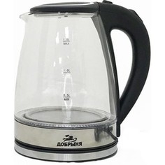 Чайник электрический Добрыня DO-1239 черный