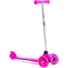 Трехколесный самокат BIBITU материал - металл/пластик SWEET SKL-06A, розовый