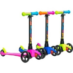 Трехколесный самокат BIBITU материал - металл/пластик LYNX SKL-09, розовый