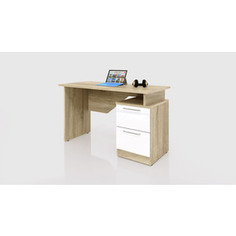 Стол прямой СКАНД-МЕБЕЛЬ СС-02 левый/правый Стокгольм белый глянец