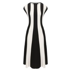 Платье из смеси шелка и хлопка Oscar de la Renta