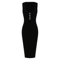 Платье из вискозы Balmain