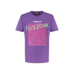 Хлопковая футболка Comme des Fuckdown