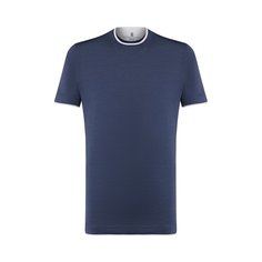 Футболка из смеси шелка и хлопка Brunello Cucinelli