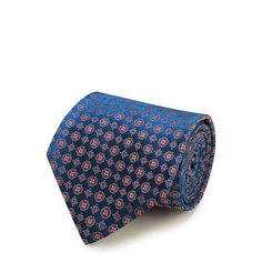 Шелковый галстук с узором Kiton
