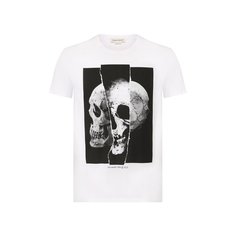Хлопковая футболка Alexander McQueen