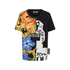 Хлопковая футболка Versace Jeans Couture