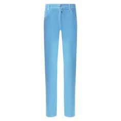Брюки из смеси хлопка и льна Kiton