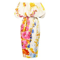 Платье из смеси вискозы и хлопка Dries Van Noten
