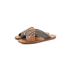 Кожаные шлепанцы Brunello Cucinelli