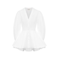 Хлопковая блузка Alexander McQueen