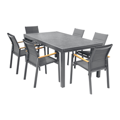 Комплект мебели Bizzotto : стол martiz+6 стульев kubik