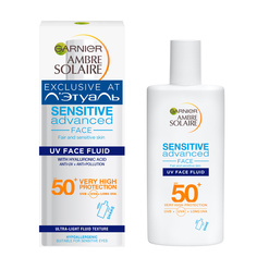 GARNIER Ambre Solaire Солнцезащитный флюид для лица СПФ 50+