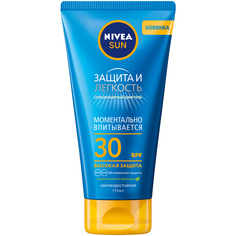 NIVEA Солнцезащитный крем-гель для тела Nivea "Защита и Легкость" сверхводостойкий, SPF 30
