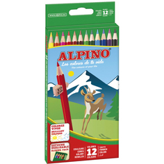 Карандаши Alpino цветные шестигранные 12 цветов