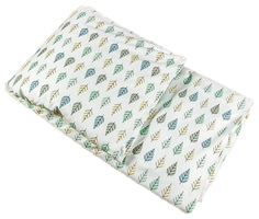 Пододеяльник AmaroBaby Exclusive Creative Collection Leaves на молнии, 147х112 см
