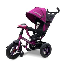 Велосипед трехколесный Lexus Trike малиновый, колеса надувные 12" и 10"