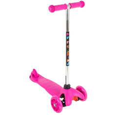 Самокат трехколесный Riuxinlang "Mars Kids mini light", темно-розовый Ruixinlang