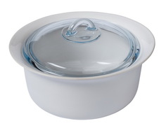 Кастрюля круглая с крышкой Supreme 2.5л керамика Pyrex