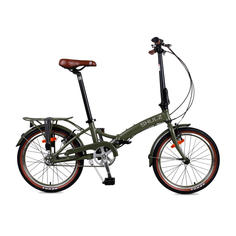 Складной велосипед Shulz GOA V-brake (2020) размер колеса 20 Хаки
