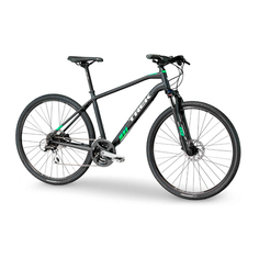 Городской велосипед Trek DS 2 (2018) размер рамы 15.5" Серо-бело-зеленый