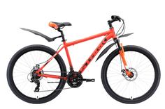 Городской велосипед Stark Indy 26.1 D Shimano (2020) размер рамы 18" Оранжево-бело-черный