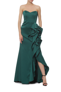 Платье женское Badgley Mischka EG2458A/EMERALD зеленое 8 US