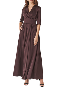 Платье женское Alina Assi 11-509-112 коричневое 2XL