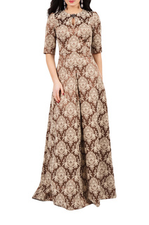 Платье женское Grey Cat GPL00224V(PERETTA) коричневое 44 RU