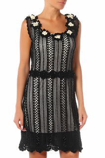 Платье женское Maria Grazia Severi 7400/000H/12200 черное 42 IT