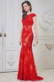 Платье женское To Be Bride CH002B красное 10 UK