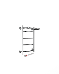 Полотенцесушитель электрический Indigo Arc с полкой 60/40, провод справа