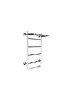 Полотенцесушитель электрический Indigo Line с полкой 60/40 провод слева