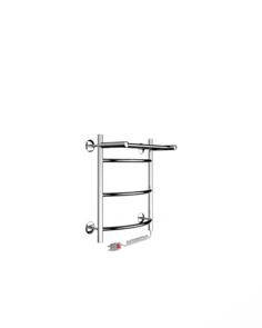 Полотенцесушитель электрический Indigo Arc с полкой 50/40, провод справа