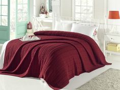 Плед DOnCO dnc487943 Dante 220x240 см, бордовый