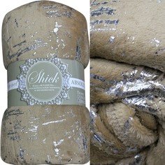 Плед Absolute trc437421 TF FNL BEGY 200x220 см, бежевый/серебристый