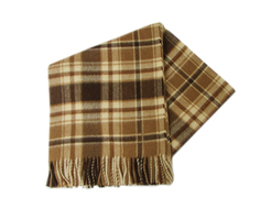 Плед INCALPACA itx70238 PP-31 170x210 см, бежевый/коричневый