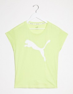 Футболка лаймового цвета с логотипом Puma Training-Зеленый