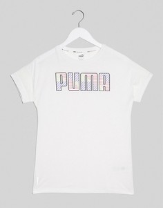 Белая футболка с логотипом Puma Training-Белый