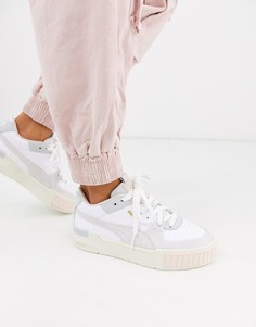 Белые кроссовки со вставками Puma Cali-Белый
