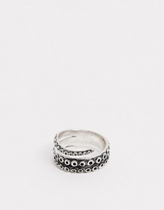 Серебристое кольцо в виде щупальца осьминога ASOS DESIGN-Серебряный