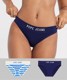 Набор из 2 бесшовных трусов Pepe Jeans-Мульти