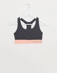 Серый кроп-топ Reebok