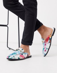 Лоферы-мюли с открытой задней частью ASOS DESIGN-Белый