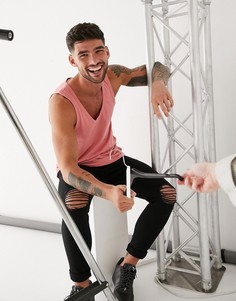Розовая майка из органического хлопка ASOS DESIGN-Розовый