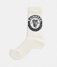 Спортивные носки с принтом ASOS DESIGN-Белый