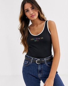 Боди в стиле 90-х с логотипом Levis-Черный Levis®