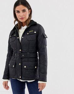 Классическая стеганая куртка Barbour international-Черный